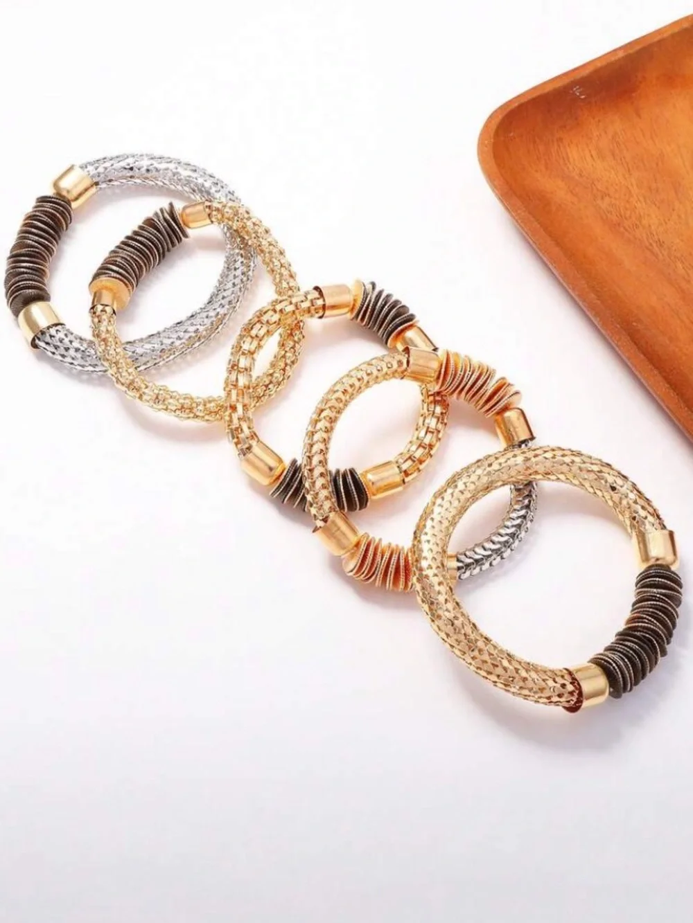 Sculpted Woven Metal Cuff Bracelet